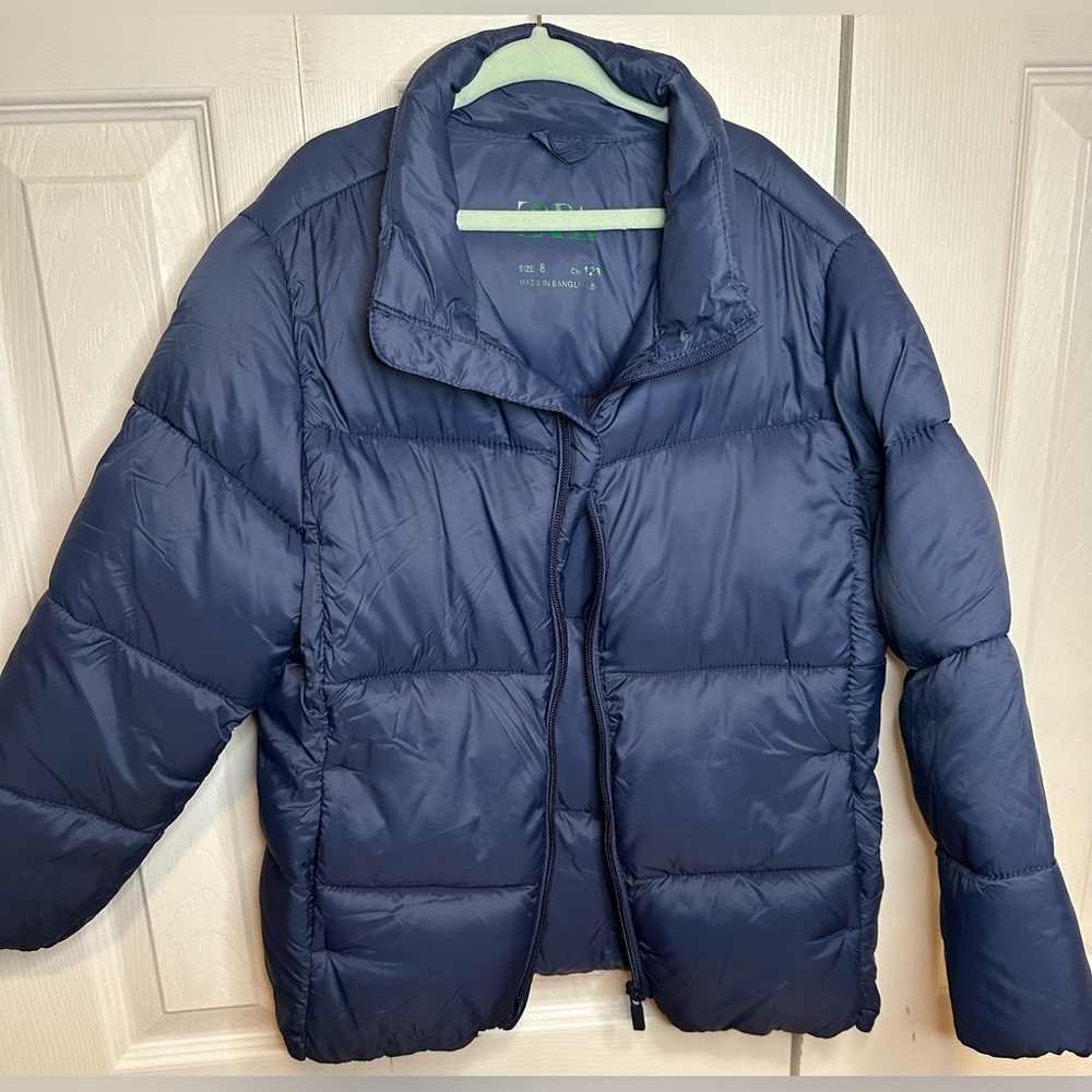 Zara boys size 8 lightweight puffer jacket